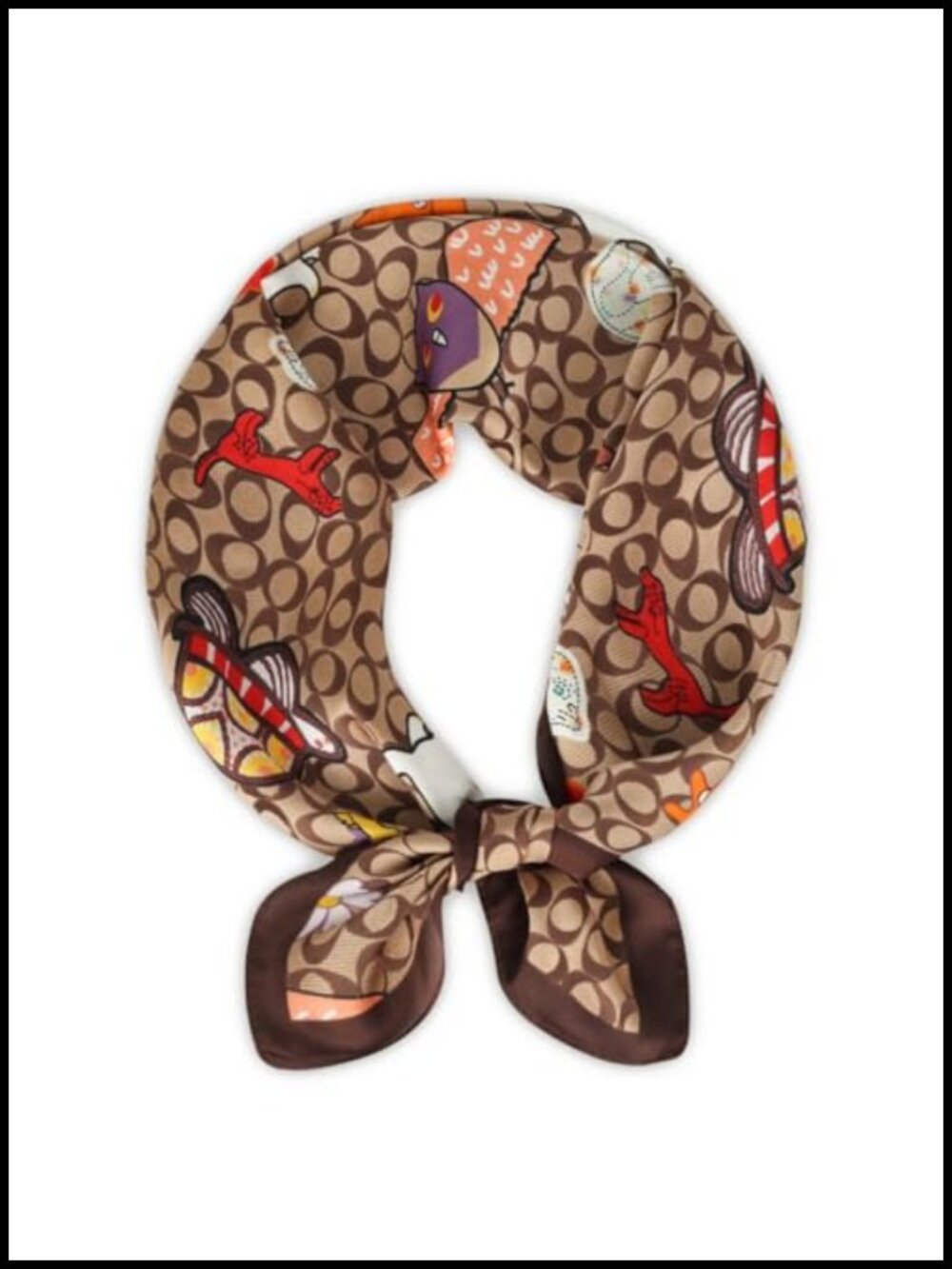 Silk Satin Hair Scarf Bandana Neck Wrap 27.5x27.5